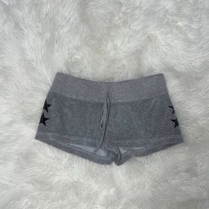 HARDTAIL Low Rise Terry Short grey w/black stars medium